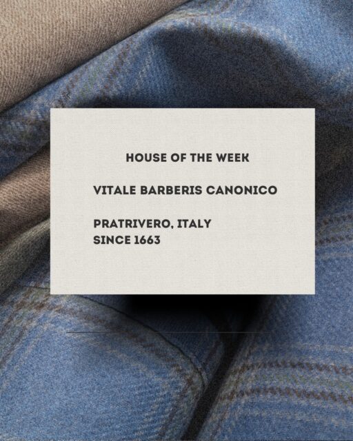 HOUSE OF THE WEEK
VITALE BARBERIS CANONICO
Pratrivero, Italy • Since 1663
More than 360 years of history.
The world’s oldest continuously operating wool mill and one of the most respected names in fine cloth.
For 13 generations, the Vitale Barberis Canonico family has preserved the traditions of Italian textile craftsmanship while embracing modern innovation and manufacturing excellence.
Among the house’s most renowned collections are Solaro, Flannel and Super 110’s–150’s wool fabrics, appreciated for their softness, character and exceptional drape.
At BUKLÉ, we work with mills whose reputation has been built over generations. Vitale Barberis Canonico is one of the finest examples of enduring quality, heritage and craftsmanship.
Questions about VBC collections?
We welcome your questions in the comments or via Direct Message.
The full collection is available in our SmugMug catalogue. If you would like access, simply contact us and we will be pleased to send you a private link.
#bukle_fabrics_shop #HouseOfTheWeek #VitaleBarberisCanonico #VBC #ItalianTextiles FineCloth